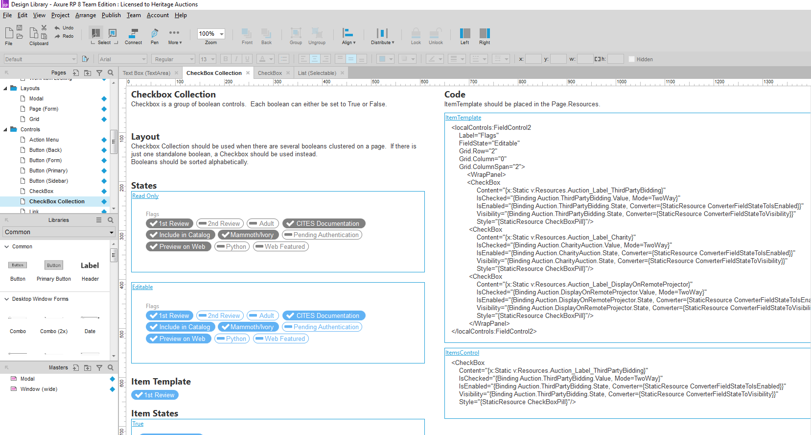 Checkbox Collection Pattern